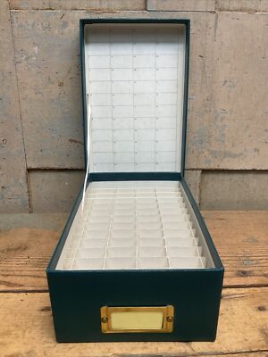 Vintage Cargille Scientific Slide File Hinged Cardboard Box File NOS