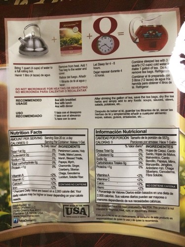 Te Divina Original Vida Divina (detox tea) 12 Pack