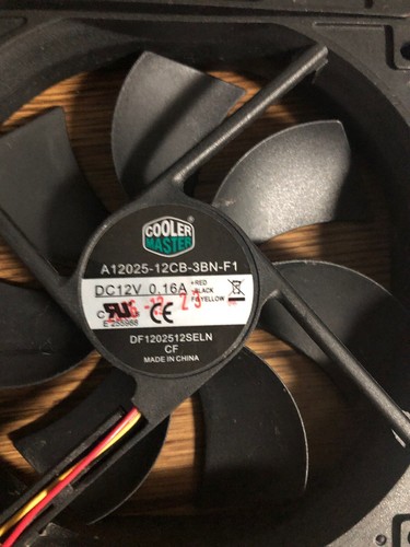 Lot of (4) Computer Fans. 120mm. Used. Great Condition.