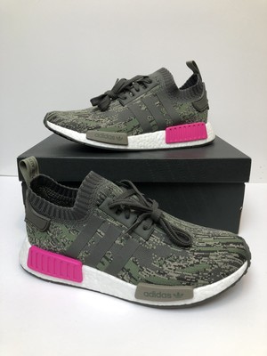 adidas nmd r1 green and pink