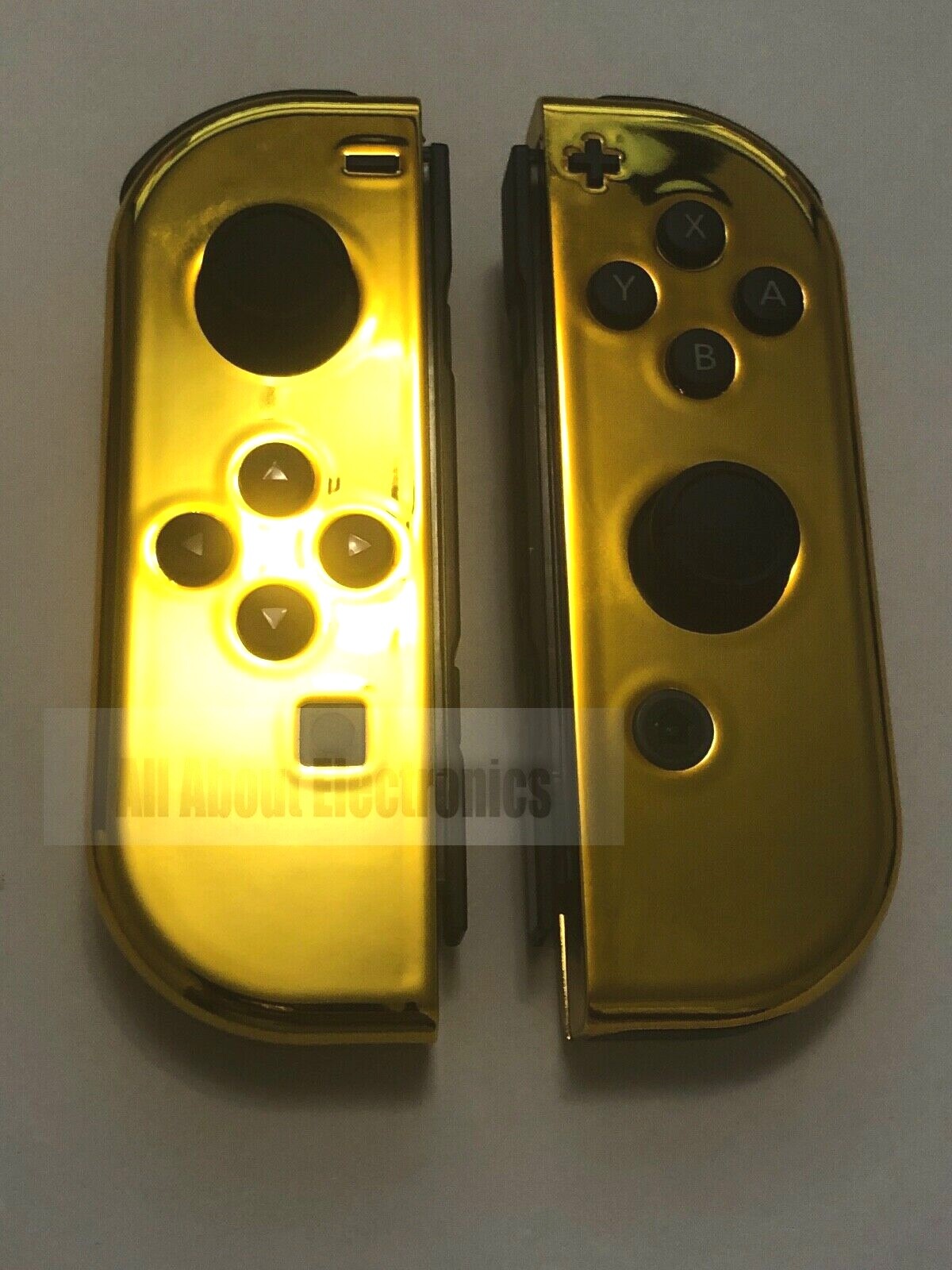 Custom Chrome Gold Nintendo Switch Joy Con Joy-Con JoyCon