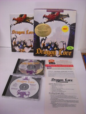 IBM/PC Big Box Game Dragon Lore The Legend Begins Complete CD (1994) Mindscape