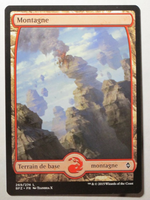 Montagne (Version 9)La Bataille De Zendikar - Mountain    Mtg Magic Francais