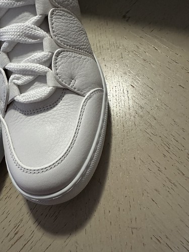 Pre-owned Ermenegildo Zegna $950  Couture Leather Sneakers White Size 7 Us/40 Eu