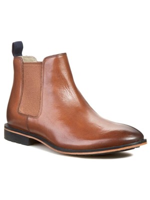 

CLARKS Мужские коричневые кожаные ботинки Comfort Gatley Top с круглым носком на блочном каблуке 10,5 м, Коричневый, 261030217095