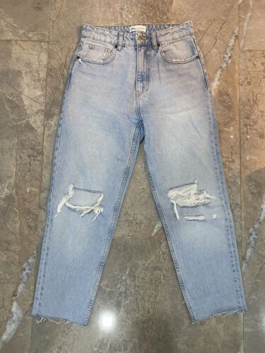 新品未使用　ZARA the inside out denim pants36 新品未使用 ZARA the inside out denim pants36 Zara Washed
