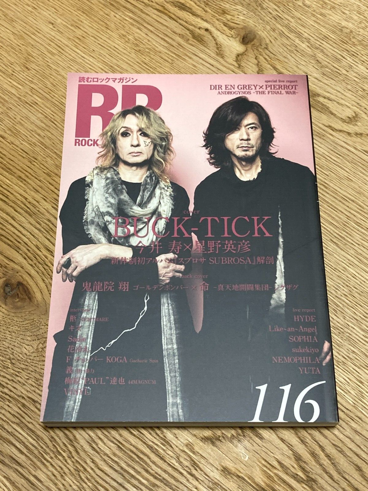 RR ROCK AND READ 116 BUCK-TICK Music Magazine Book from