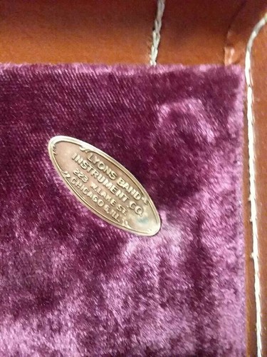 Vintage. Cornet Case 1950s Lyons Band Instruments