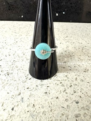 Vintage Sterling Silver Boho Fidget Ring. Size R
