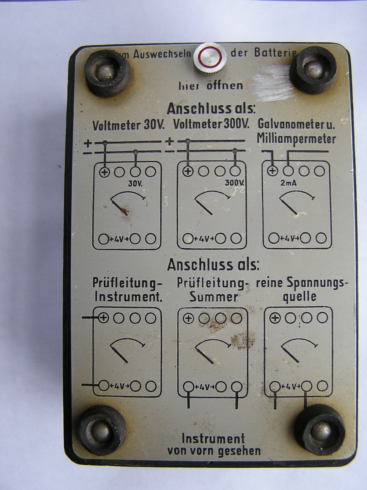 Vintage Baumuster PSL.2 Volt mA For Parts None Working AS IS