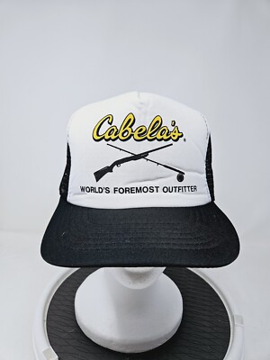 Vintage Cabela's Foam Mesh Trucker Snapback Hat 90s Used Condition FAST SHIPPING