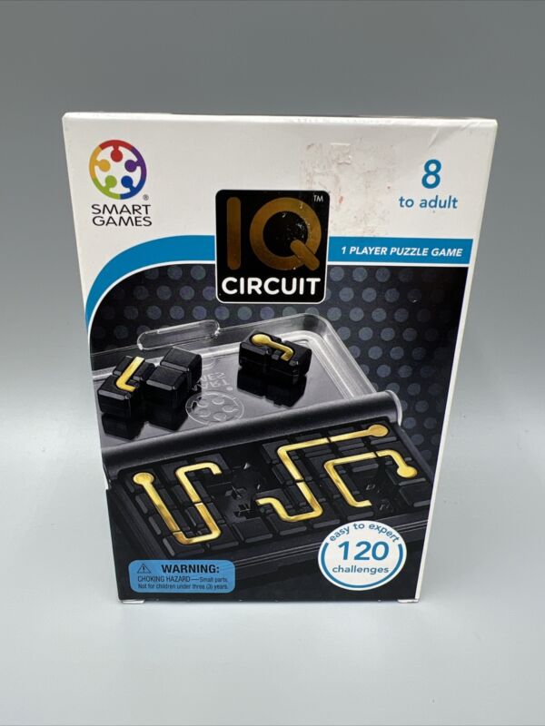 Smart Games: IQ Circuit 1 Player Puzzle Game. Easy To Expert 120 Challenges.