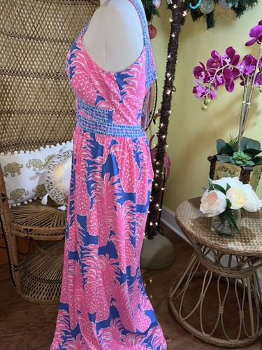 Pre-owned Lilly Pulitzer Taryn Maxi Dress Little Flamenco ? Size 8,10 In Multicolor