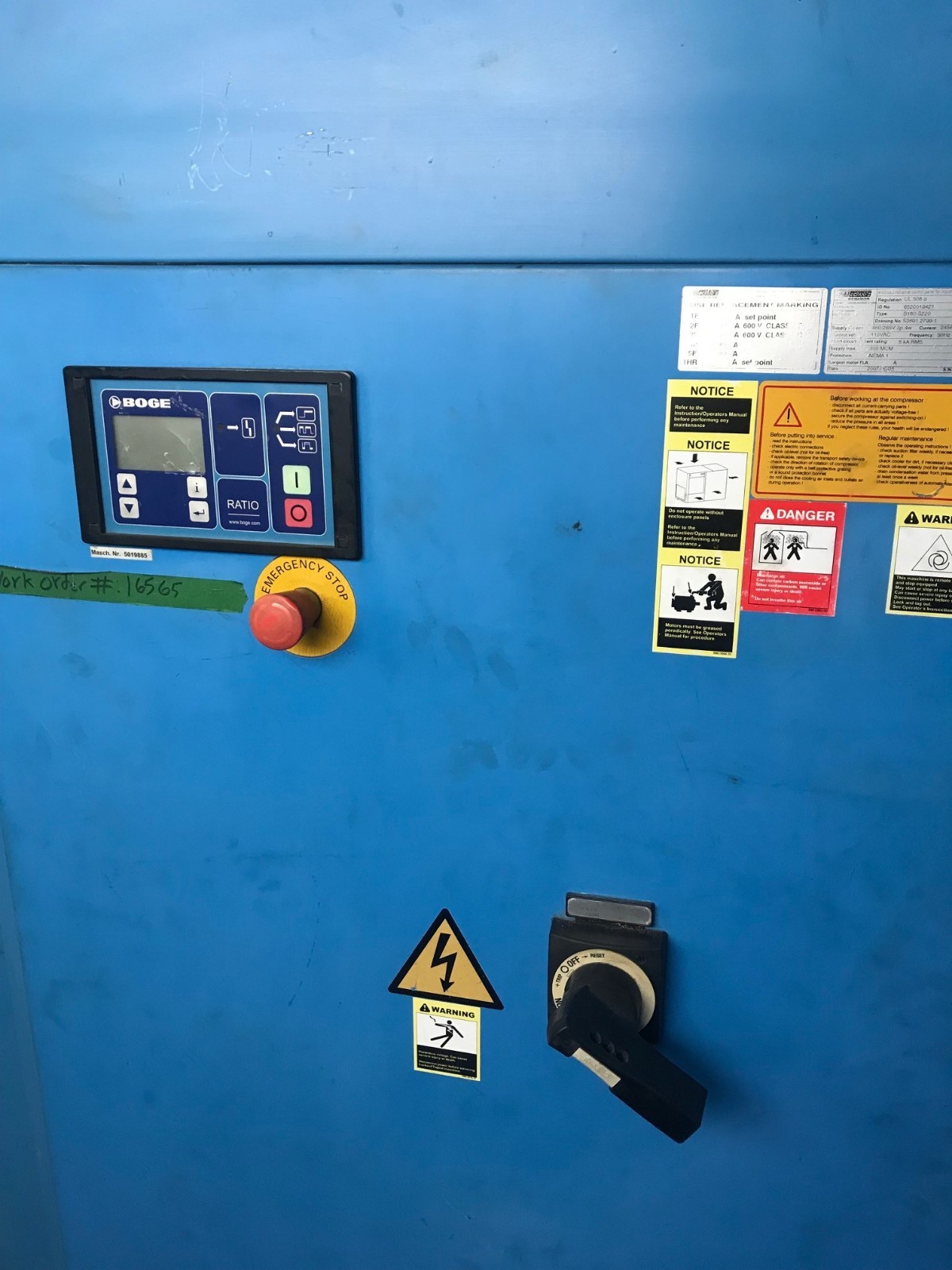 Boge 200 HP Compressor