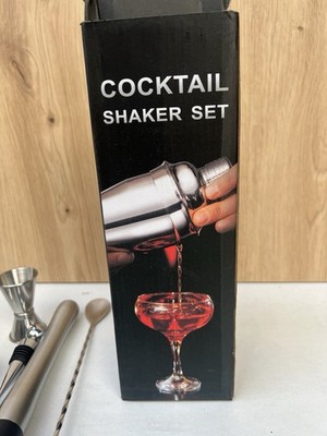 Sosayet Cocktail Shaker Set, 10-teiliges Edelstahl Cocktail Set mit Zubehör 