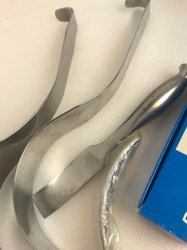 Medical Vet Instruments Sicoa Chisel 2 NIB Rusch Laryngoscope Blades & Retractor