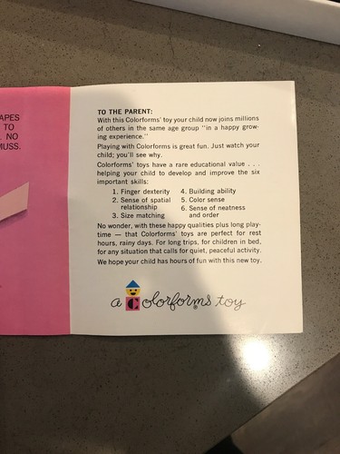 VINTAGE NOAH'S ARK COLORFORM SET UNUSED