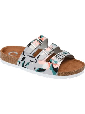 JOURNEE COLLECTION Женские коричневые сандалии без шнуровки Desta на платформе, 12 м