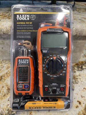 Klein Tools Electrical Test Kit LCD Display Tester Kit Voltage Tester 10a 600v