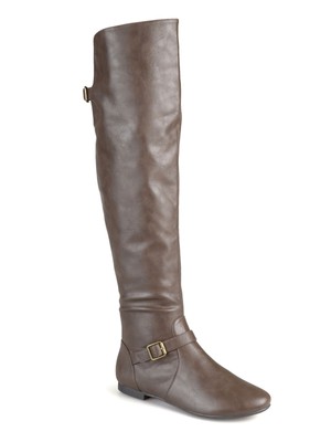 

JOURNEE COLLECTION Женские коричневые комфортные ботинки для верховой езды на молнии с круглым носком, 9 м, Коричневый, LOFT-TAU-090