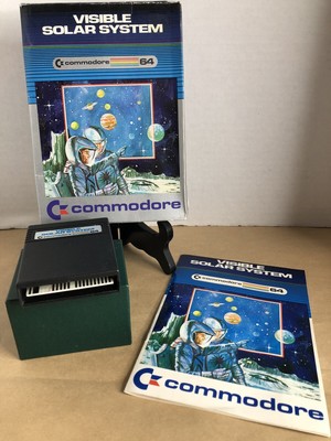 Visible Solar System C64 Commodore 64 Computer Game Cartridge Complete C-64609