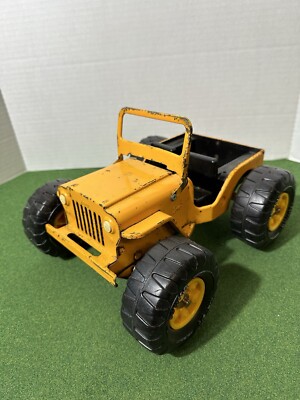 Vintage Tonka Pressed Steel Orange Dune Buggy Jeep MR-970 Metal Toy Truck