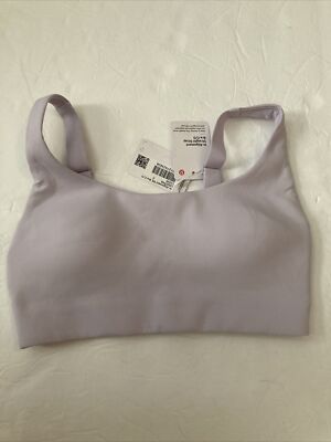 NWT Lululemon In Alignment Straight Strap Bra C/D Size 2 Lavender Dew LVDW