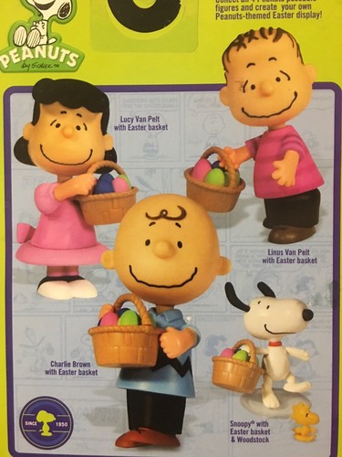 It's the Easter Beagle Charlie Brown SNOOPY Figure Figurine Toy Peanuts Gang NEW