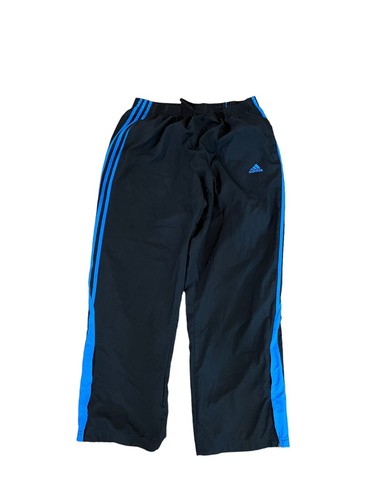Adidas 3 Stripe Nylon Lined Wind Athletic Jogging Track Suit Sweat Gym Pants XL