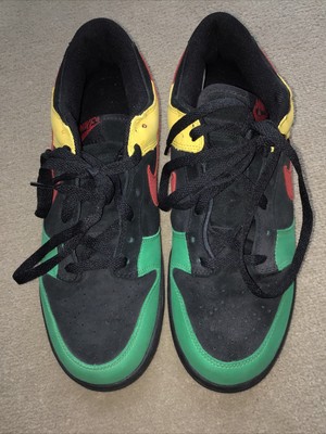 nike dunk low yellow red