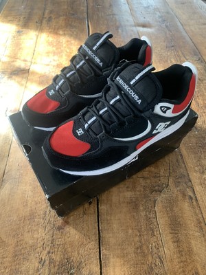DC Black Athletic Red White Kalis Lite Shoes - UK6 EU39 US7