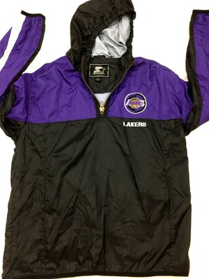 lakers pullover windbreaker