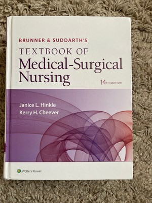 Brunner's Textbook of Medical-Surgical Nursing 14th Edition + Study Guide...