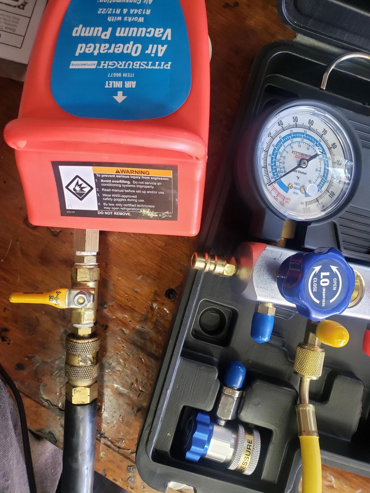 R134a And R12 Air Vacuum Pump