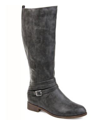 

JOURNEE COLLECTION Женские серые сапоги для верховой езды с широкой икрой Ivie Riding Boot, Серый, IVIE-GRY-080XWC