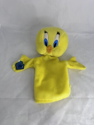 Tweety Bird Hand Puppet Warner Bros Looney Tunes Plush 1994 Applause VTG W/Tag