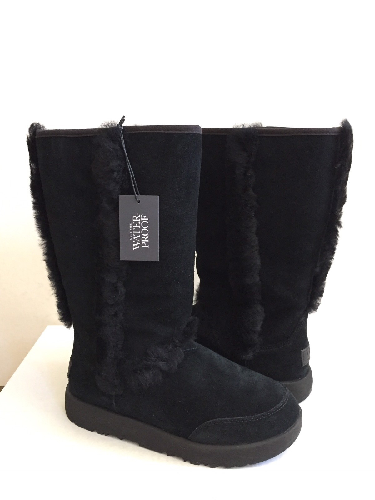 tall black waterproof uggs