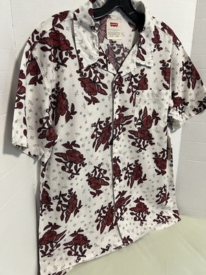 Rare! Levi s Strauss & Co. Shirt Men Lg Short SL Button Up Cowboy Western Rodeo