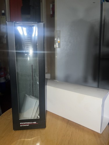 Porsche Motorsport Flip Top Drinking Water Bottle New In Box with Instructions