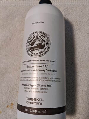 Tweak d RESTORE PURE FRAGRANCE FREE  Conditioner 33.8oz SEALED 