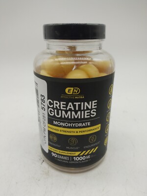 Effective Nutra Creatine Monohydrate Gummies 90ct 1,000mg.  107