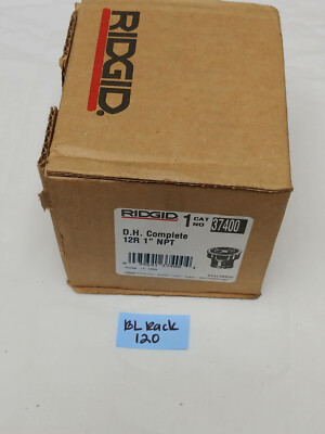 Ridgid 37400 12R NPT 1'' NPT 11-1/2 Tpi Pipe Threading Die Head Ratcheting