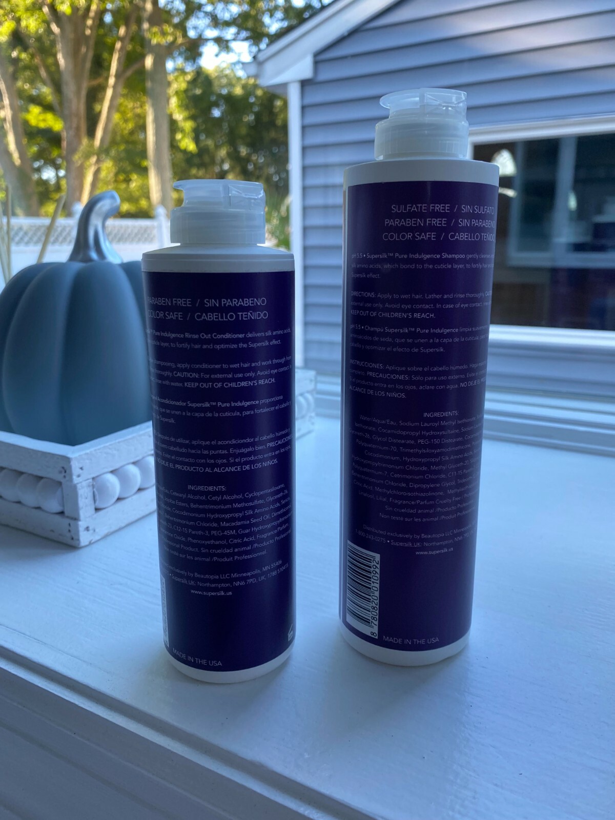 NEW LOT OF 2 BY BROCATO, SUPERSILK SHAMPOO AND CONDITIONER FULL SIZED HAIRCARE