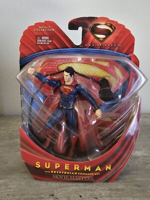 DC Comics Superman Man Of Steel with Kryptonian Command Key  Movie Masters 