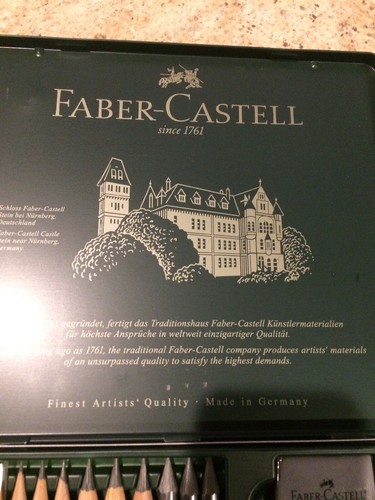 Lot Of 2 FABER-CASTELL USA 112973 PITT GRAPHITE TIN 19PC SET