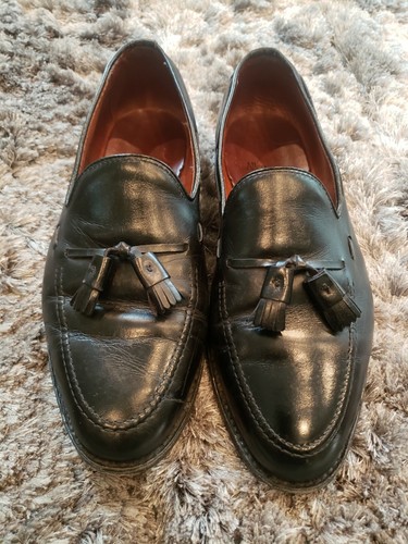 Allen Edmonds Grayson Black Tassel Loafer Shoes Size 8 EEE