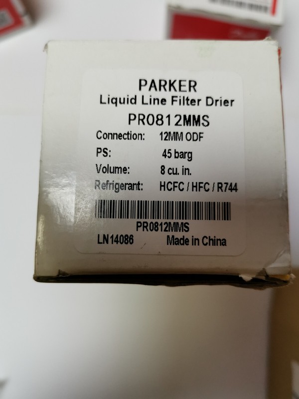 Filtertrockner, Parker Pro812mms, Hcfc, Hfc, R744lÃ¶TanschlÃ¼Sse 12 Mm Odf