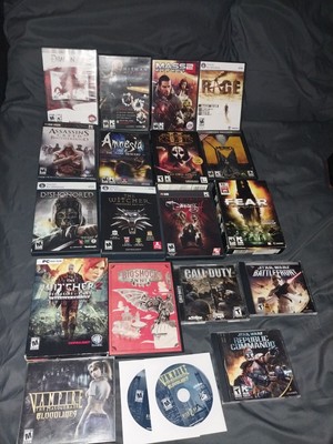 18 Pc Games (4) New - Amnesia, Republic Commando, Battlefront & Assassins Creed 