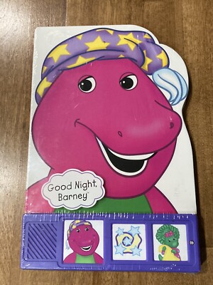 New & Sealed 2001 GOOD NIGHT, BARNEY Musical Book Play-a-Sound by Dana Richter