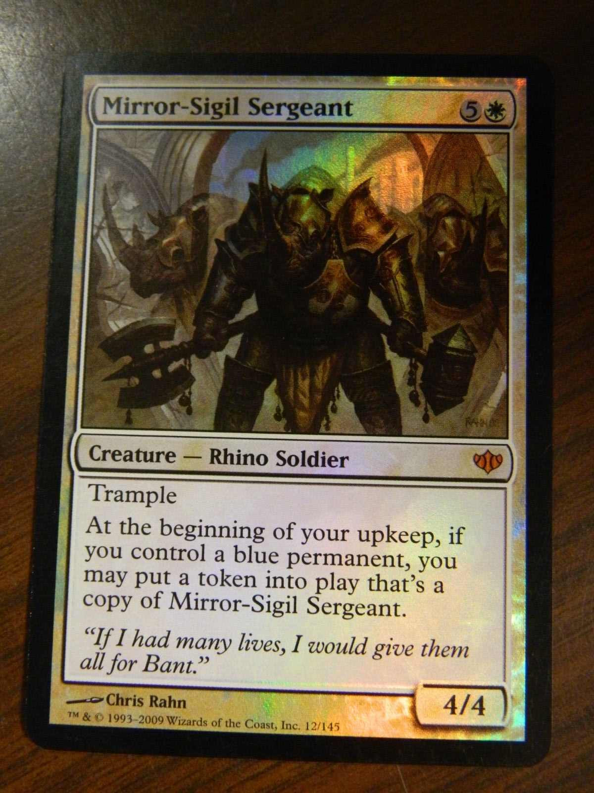 MTG 一望の鏡 foil MTG✨PHANTOM WARRIOR FOIL✨7th Edition BGS 9 MINT UNCOMMON